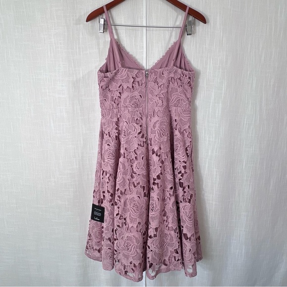 Lulu’s NWT Nora Lee Dusty Rose Sleeveless Lace Midi Dress Size L - Picture 11 of 16